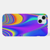 サマフィーリング、抽象芸術3Dレインボワート iPhoneケース (裏面横)