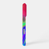 サマフィーリング、抽象芸術3Dレインボワート iPhoneケース (右側面)