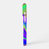 サマフィーリング、抽象芸術3Dレインボワート iPhoneケース (左側面)