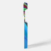 サマフィーリング、抽象芸術3Dレインボワート iPhoneケース (左側面)