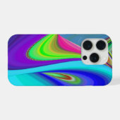 サマフィーリング、抽象芸術3Dレインボワート iPhoneケース (裏面横)