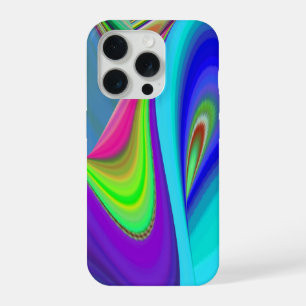 サマフィーリング、抽象芸術3Dレインボワート iPhone 15 PROケース