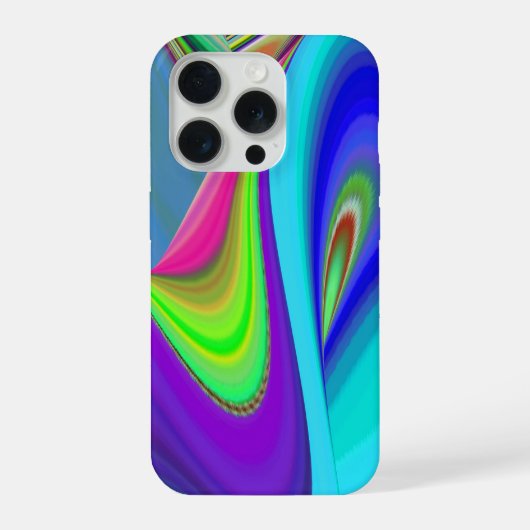 サマフィーリング、抽象芸術3Dレインボワート iPhoneケース (裏面)
