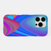 サマフィーリング、抽象芸術3Dレインボワート iPhoneケース (裏面横)