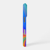 サマフィーリング、抽象芸術3Dレインボワート iPhoneケース (右側面)