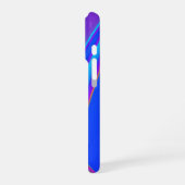 サマフィーリング、抽象芸術3Dレインボワート iPhoneケース (左側面)