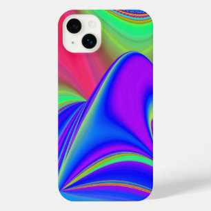 サマフィーリング、抽象芸術3Dレインボワート iPhone 14 PLUSケース