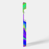 サマフィーリング、抽象芸術3Dレインボワート iPhoneケース (左側面)