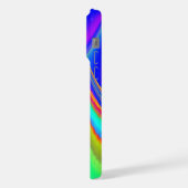 サマフィーリング、抽象芸術3Dレインボワート iPhoneケース (左側面)
