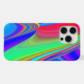 サマフィーリング、抽象芸術3Dレインボワート iPhoneケース (裏面横)