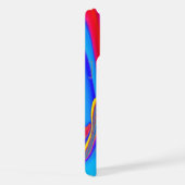 サマフィーリング、抽象芸術3Dレインボワート iPhoneケース (右側面)