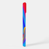 サマフィーリング、抽象芸術3Dレインボワート iPhoneケース (右側面)
