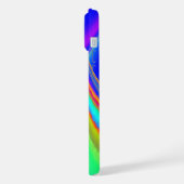 サマフィーリング、抽象芸術3Dレインボワート iPhoneケース (左側面)