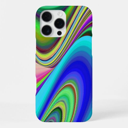 サマフィーリング、抽象芸術3Dレインボワート iPhoneケース (裏面)