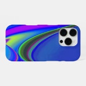 サマフィーリング、抽象芸術3Dレインボワート iPhoneケース (裏面横)