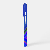 サマフィーリング、抽象芸術3Dレインボワート iPhoneケース (左側面)