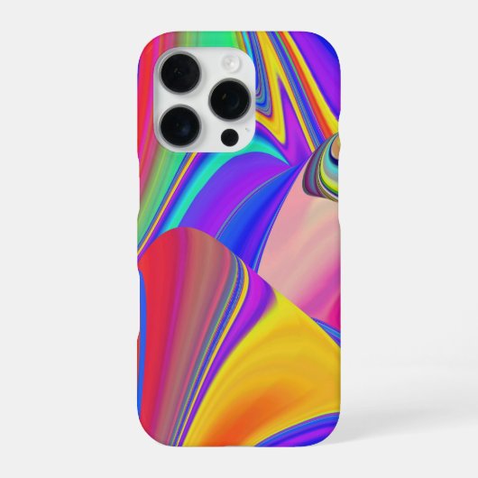 サマフィーリング、抽象芸術3Dレインボワート iPhoneケース (裏面)