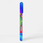 サマフィーリング、抽象芸術3Dレインボワート iPhoneケース (右側面)