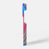 サマフィーリング、抽象芸術3Dレインボワート iPhoneケース (左側面)