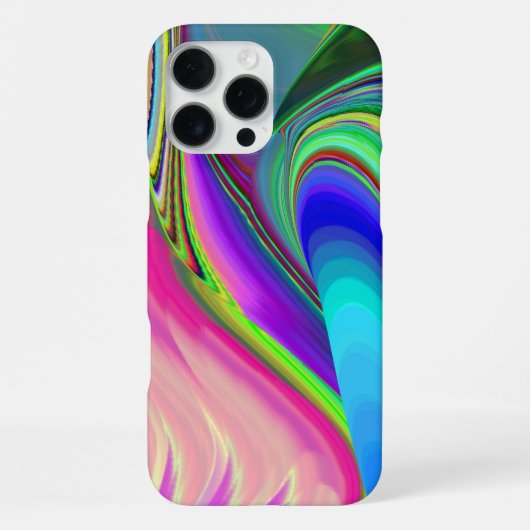 サマフィーリング、抽象芸術3Dレインボワート iPhoneケース (裏面)