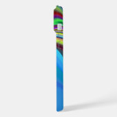 サマフィーリング、抽象芸術3Dレインボワート iPhoneケース (左側面)