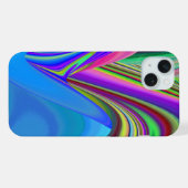 サマフィーリング、抽象芸術3Dレインボワート iPhoneケース (裏面横)