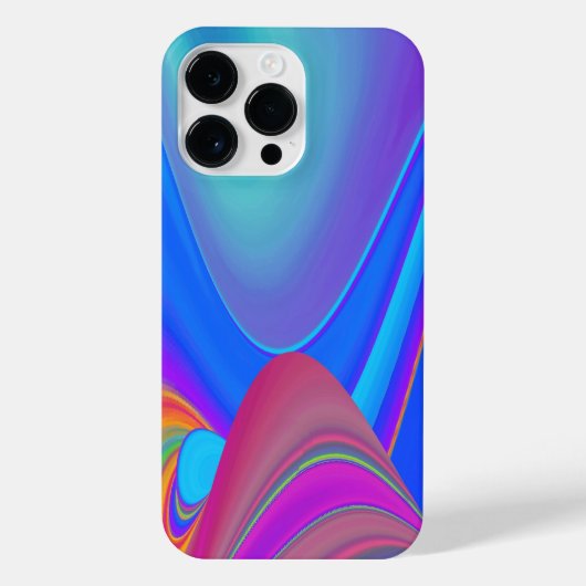 サマフィーリング、抽象芸術3Dレインボワート iPhoneケース (裏面)