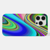 サマフィーリング、抽象芸術3Dレインボワート iPhoneケース (裏面横)