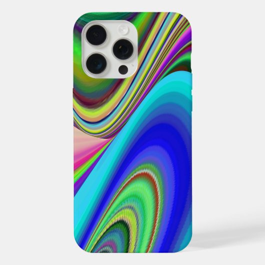サマフィーリング、抽象芸術3Dレインボワート iPhoneケース (裏面)