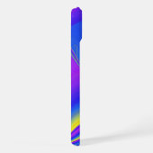 サマフィーリング、抽象芸術3Dレインボワート iPhoneケース (右側面)