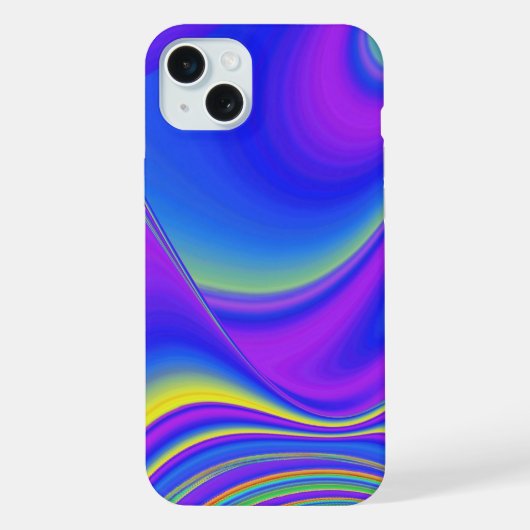 サマフィーリング、抽象芸術3Dレインボワート iPhoneケース (裏面)
