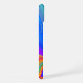 サマフィーリング、抽象芸術3Dレインボワート iPhoneケース (右側面)