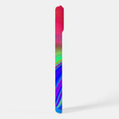 サマフィーリング、抽象芸術3Dレインボワート iPhoneケース (右側面)