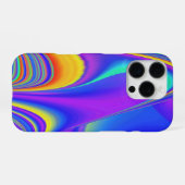 サマフィーリング、抽象芸術3Dレインボワート iPhoneケース (裏面横)