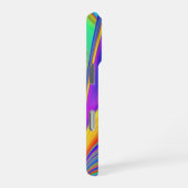 サマフィーリング、抽象芸術3Dレインボワート iPhoneケース (右側面)