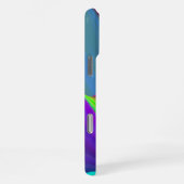 サマフィーリング、抽象芸術3Dレインボワート iPhoneケース (右側面)