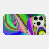 サマフィーリング、抽象芸術3Dレインボワート iPhoneケース (裏面横)