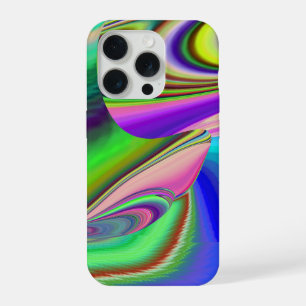 サマフィーリング、抽象芸術3Dレインボワート iPhone 15 PROケース