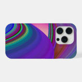 サマフィーリング、抽象芸術3Dレインボワート iPhoneケース (裏面横)