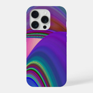 サマフィーリング、抽象芸術3Dレインボワート iPhone 15 PROケース