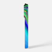 サマフィーリング、抽象芸術3Dレインボワート iPhoneケース (左側面)