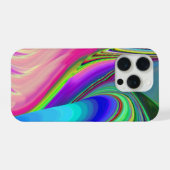 サマフィーリング、抽象芸術3Dレインボワート iPhoneケース (裏面横)