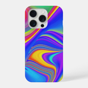 サマフィーリング、抽象芸術3Dレインボワート iPhone 15 PROケース