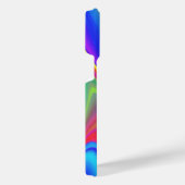サマフィーリング、抽象芸術3Dレインボワート iPhoneケース (右側面)