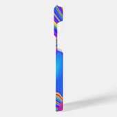 サマフィーリング、抽象芸術3Dレインボワート iPhoneケース (左側面)