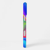 サマフィーリング、抽象芸術3Dレインボワート iPhoneケース (右側面)