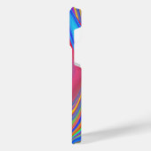 サマフィーリング、抽象芸術3Dレインボワート iPhoneケース (左側面)