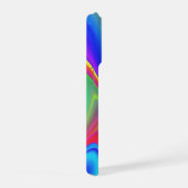 サマフィーリング、抽象芸術3Dレインボワート iPhoneケース (右側面)