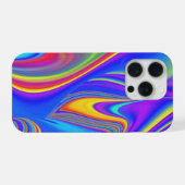 サマフィーリング、抽象芸術3Dレインボワート iPhoneケース (裏面横)