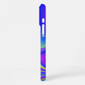 サマフィーリング、抽象芸術3Dレインボワート iPhoneケース (左側面)